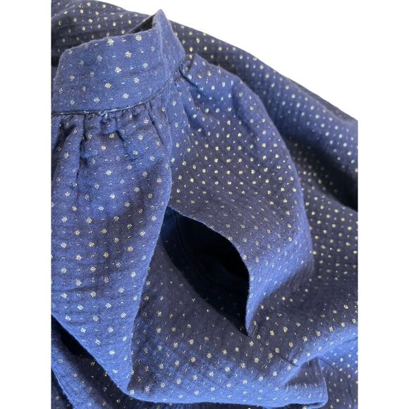 Dressed Up by Gymboree Womens Navy Metallic Silver Skirt Size 12 Length 23" Prep - Picture 6 of 9